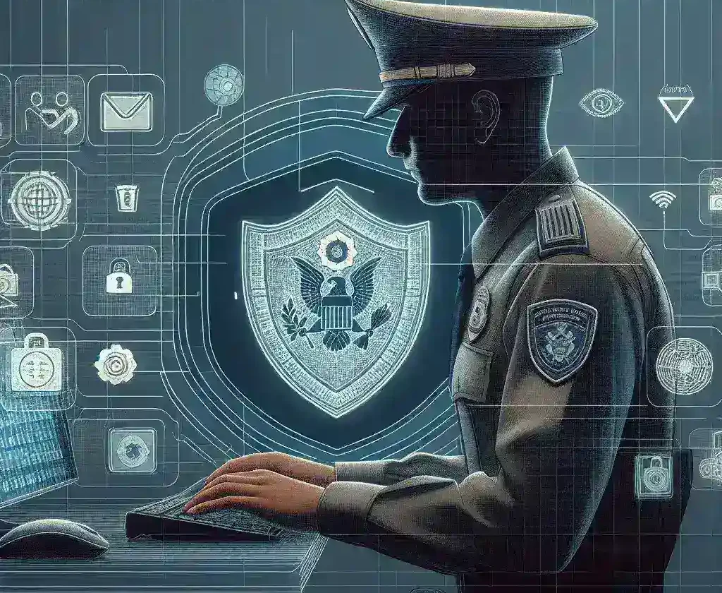 "Imagen de la plataforma digital de la Guardia Civil para denuncias de delitos cibernéticos, mostrando una interfaz amigable y opciones para reportar incidentes, destacando la importancia de la ciberseguridad en España."